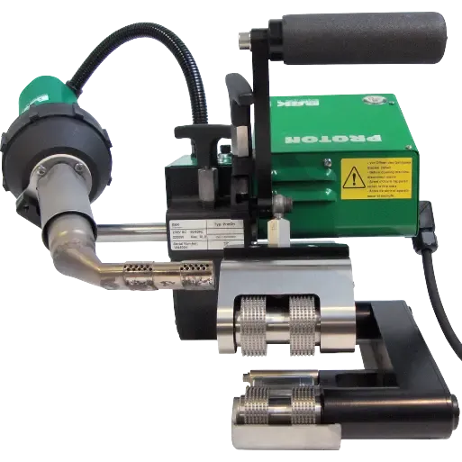 PROTON automate à air chaud avec panne active pour soudure sur bâche PEHD, PP, PVC et géomembrane à Paris, Lyon et toute la France